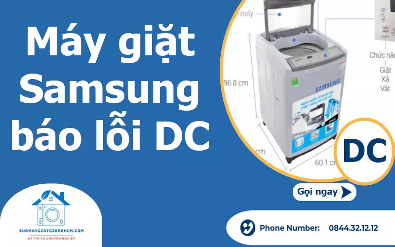 Máy giặt Samsung báo lỗi DC