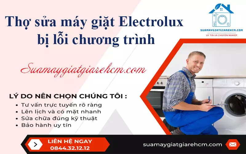 Thợ sửa máy giặt Electrolux bị lỗi chương trình tại Suamaygiatgiarehcm.com