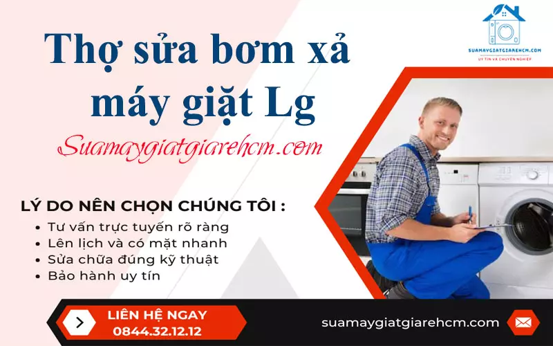 Sửa chữa bơm xả máy giặt Lg tại Suamaygiatgiarehcm.com