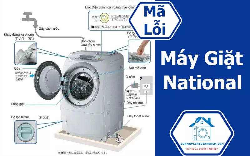 Bảng mã lỗi máy giặt National nội địa