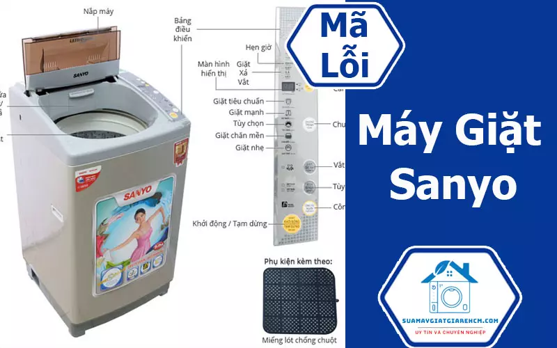 Bảng mã lỗi máy giặt Sanyo