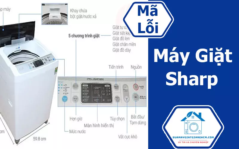 Bảng mã lỗi máy giặt Sharp