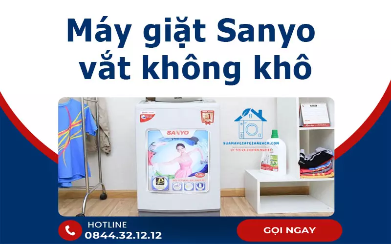 Máy giặt Sanyo vắt không khô