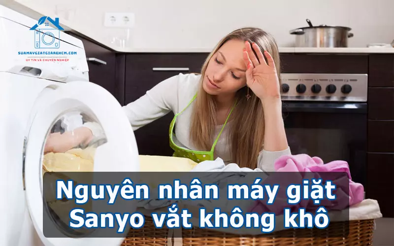 Nguyên nhân máy giặt Sanyo vắt không khô