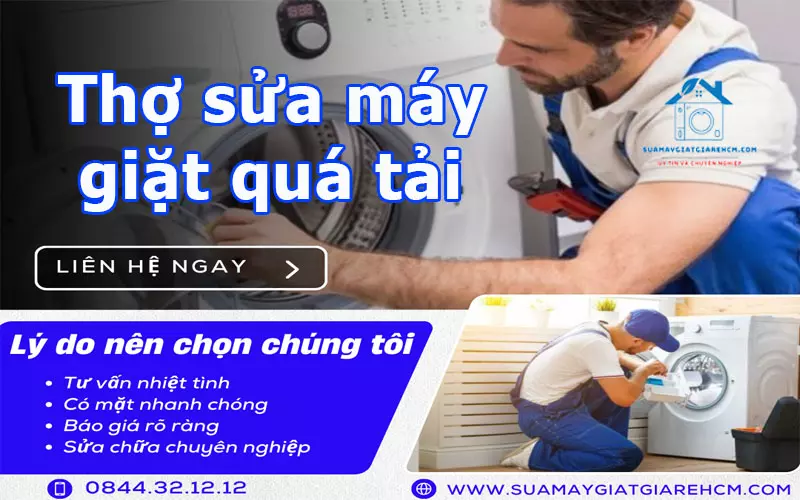 Thợ sửa máy giặt quá tải tại Suamaygiatgiarehcm.com